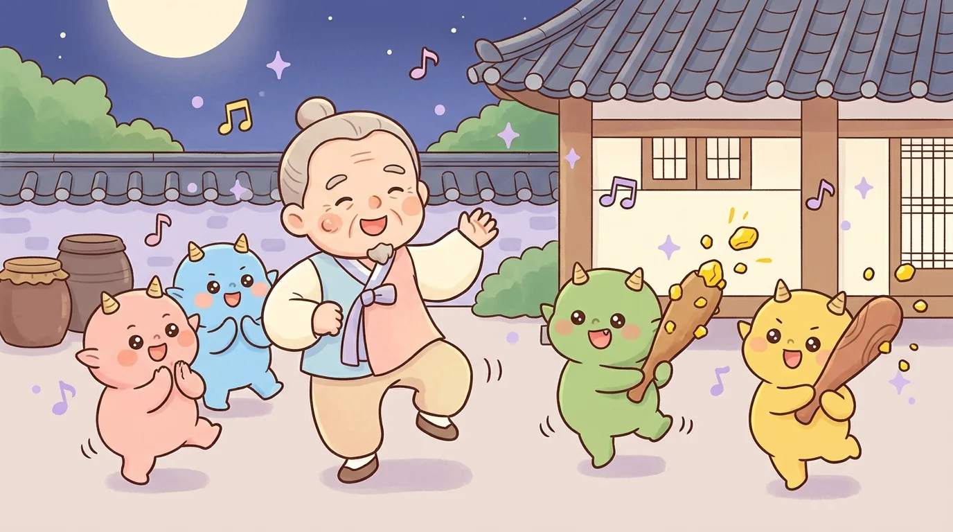 혹부리 영감 삽화