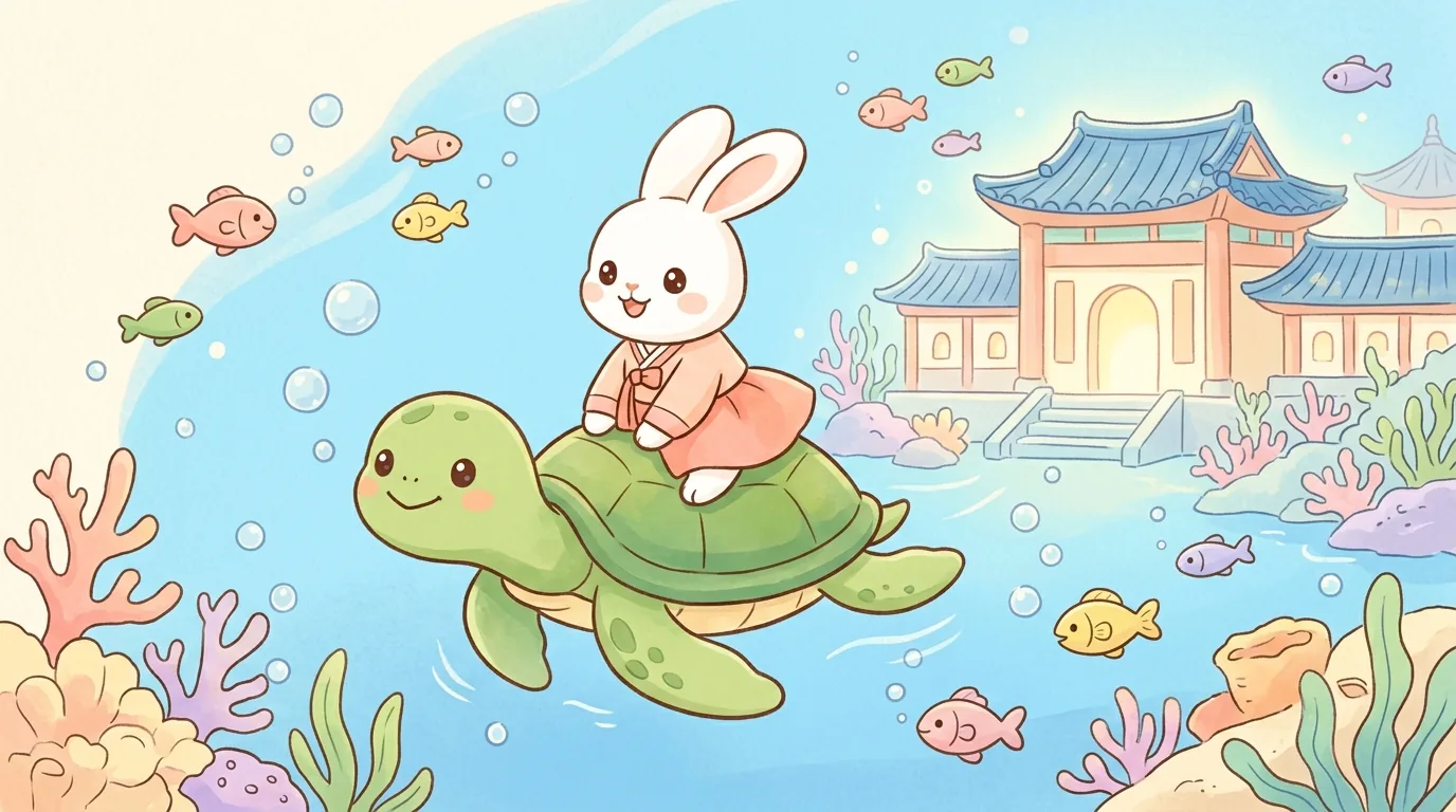 토끼와 자라 삽화
